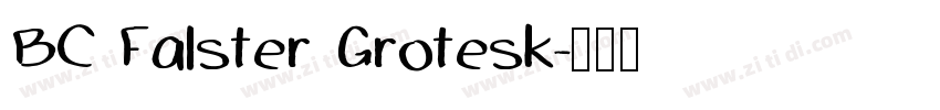BC Falster Grotesk字体转换